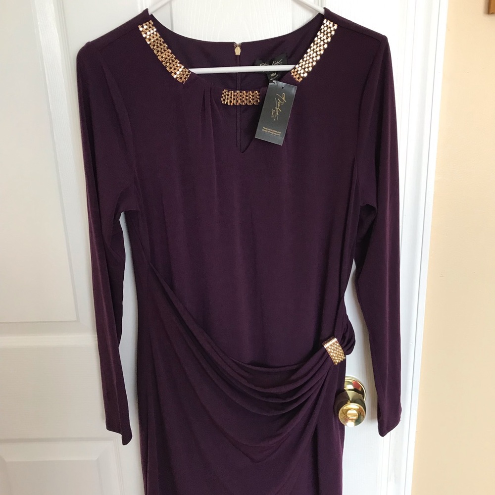 Thalia purple cocktail dress